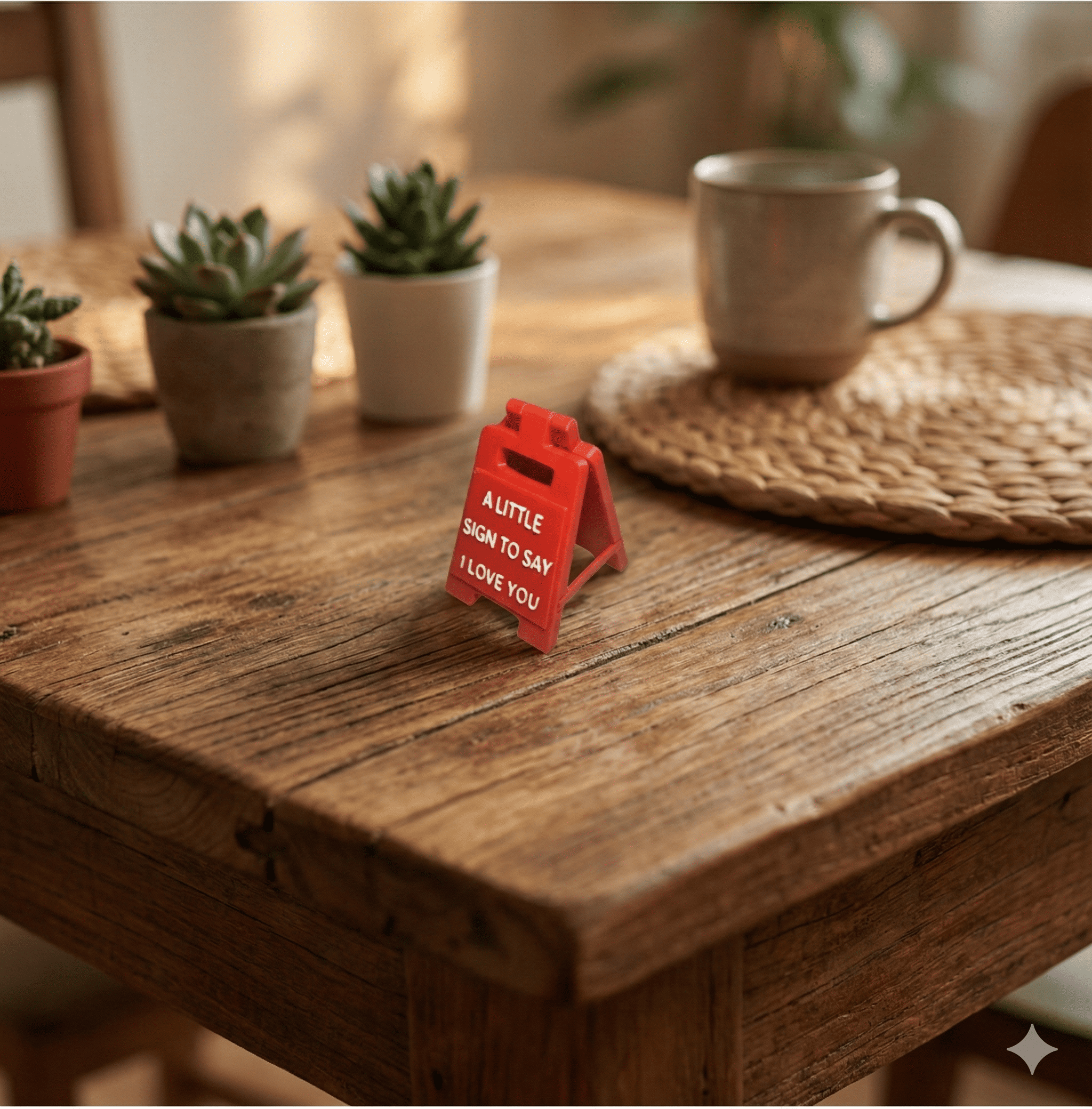 Desk Sign - I Love You